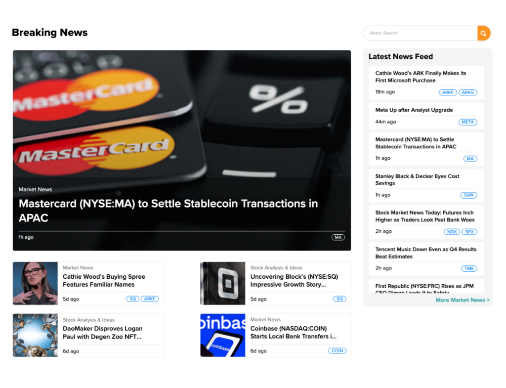 TipRanks product screenshot