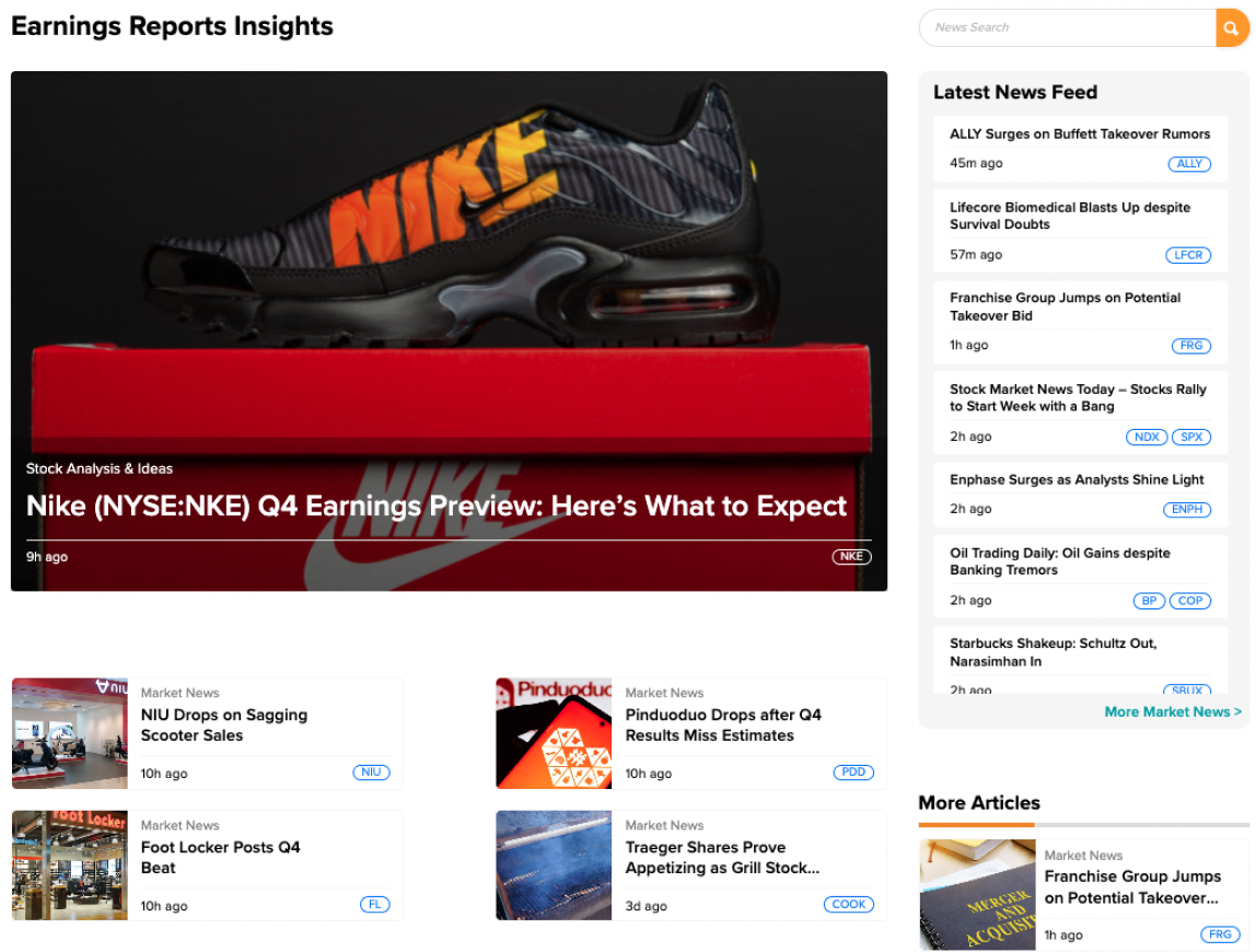 TipRanks product screenshot